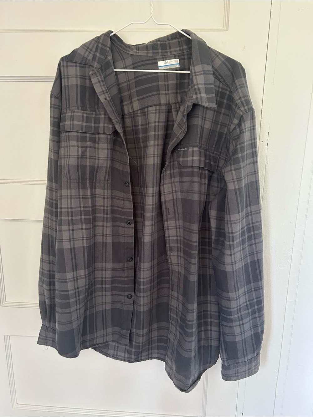 Columbia Charcoal Plaid Long-Sleeve Shirt